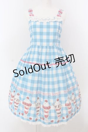画像: Shirley Temple / パフェptサンドレス 160ｃｍ サックス O-25-03-24-002-ET-OP-OW-OS