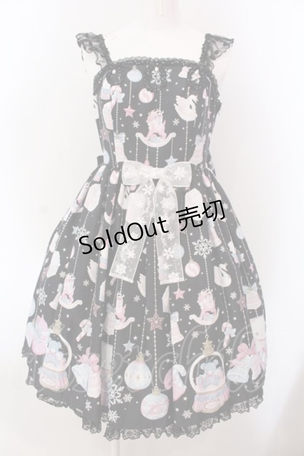 画像1: Angelic Pretty / Fancy Ornamentジャンパースカート  クロ O-25-03-24-013-AP-OP-OW-OS (1)