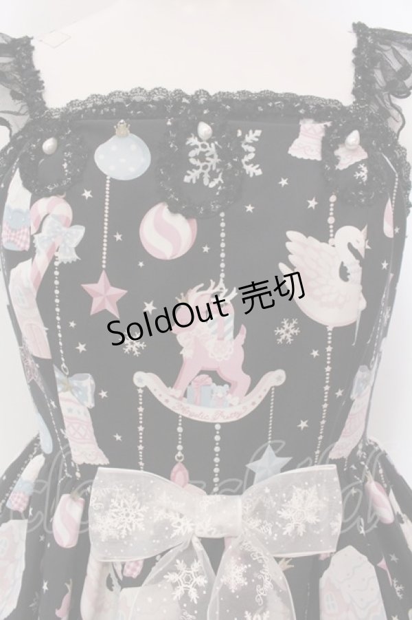 画像2: Angelic Pretty / Fancy Ornamentジャンパースカート  クロ O-25-03-24-013-AP-OP-OW-OS (2)