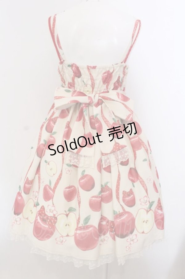 画像5: Angelic Pretty / Girly Applesジャンパースカート  アイボリー O-25-03-24-014-AP-OP-OW-OS (5)