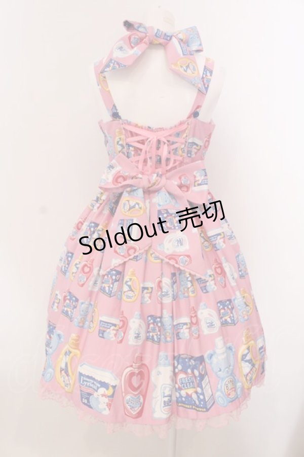 画像6: Angelic Pretty / Sunny Smile Laundryジャンパースカート  ピンク O-25-03-24-018-AP-OP-OW-OS (6)