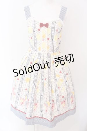 画像: Shirley Temple / シトラスソーダptジャンパースカート M アイボリー×クロ O-25-03-25-003-ET-OP-IG-OS