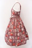 画像3: Emily Temple cute / アルファベットAppleキャミソールワンピースワンピース  アカ系 O-25-03-25-029-ET-OP-IG-OS (3)