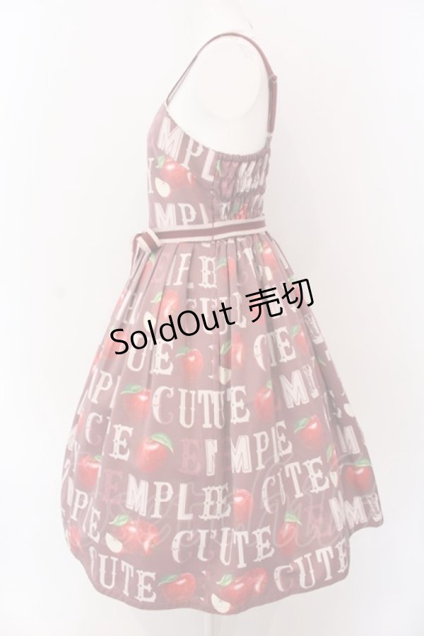 画像3: Emily Temple cute / アルファベットAppleキャミソールワンピースワンピース  アカ系 O-25-03-25-029-ET-OP-IG-OS (3)