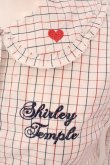 画像2: Shirley Temple / 刺繍格子ブラウス 160cm オフシロ O-25-03-25-039-ET-BL-IG-OS (2)