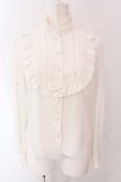 画像1: Innocent World White / スタンドカラーリボンブラウス M シロ O-25-03-25-041-IW-BL-IG-OS (1)