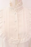 画像2: Innocent World White / スタンドカラーリボンブラウス M シロ O-25-03-25-041-IW-BL-IG-OS (2)