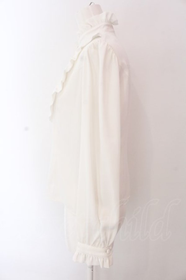 画像3: Innocent World White / スタンドカラーリボンブラウス M シロ O-25-03-25-041-IW-BL-IG-OS (3)