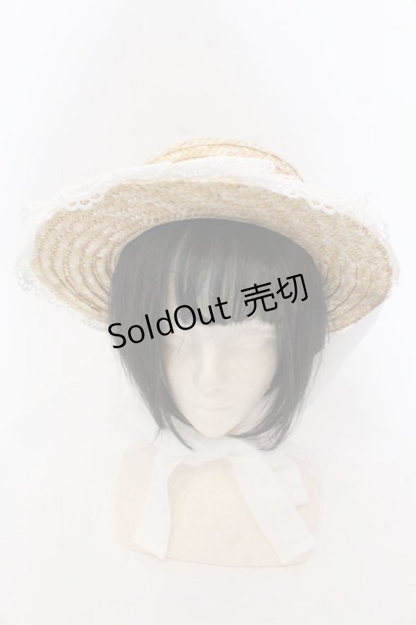 画像2: BABY,THE STARS SHINE BRIGHT / Sweet Dollボンネットハット  ナチュラル×シロ O-25-03-25-054-BA-AC-IG-OS (2)