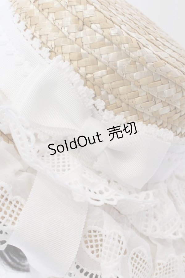 画像4: BABY,THE STARS SHINE BRIGHT / Sweet Dollボンネットハット  ナチュラル×シロ O-25-03-25-054-BA-AC-IG-OS (4)