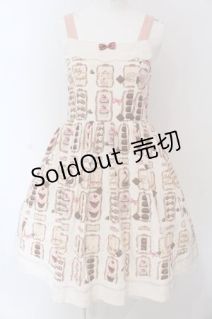 画像: Shirley Temple / プチショコラトリージャンパースカート 160cm アイボリー O-25-03-25-007-ET-OP-IG-OS