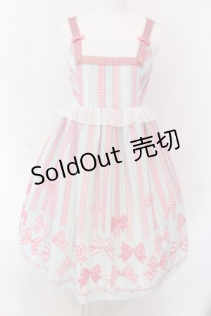 画像: Shirley Temple / シフォンリボンptジャンパースカート 160cm サックス O-25-03-25-008-ET-OP-IG-OS