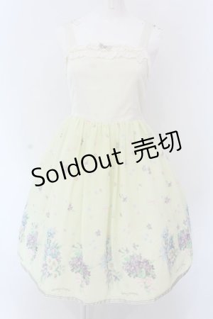 画像: 【SALE】Shirley Temple / ブーケptジャンパースカート 160cm イエロー O-25-03-25-010-ET-OP-IG-ZT466