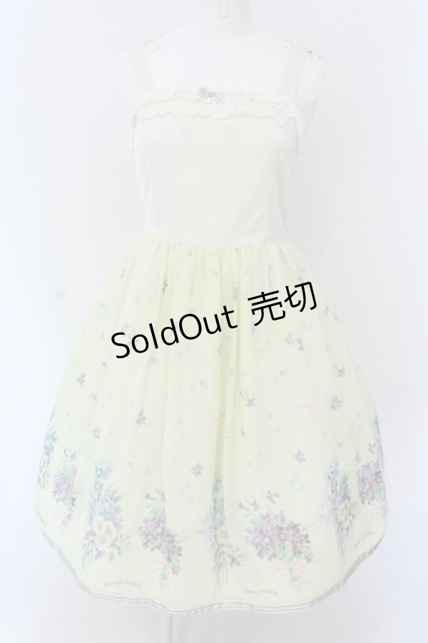 画像1: 【SALE】Shirley Temple / ブーケptジャンパースカート 160cm イエロー O-25-03-25-010-ET-OP-IG-ZT466 (1)