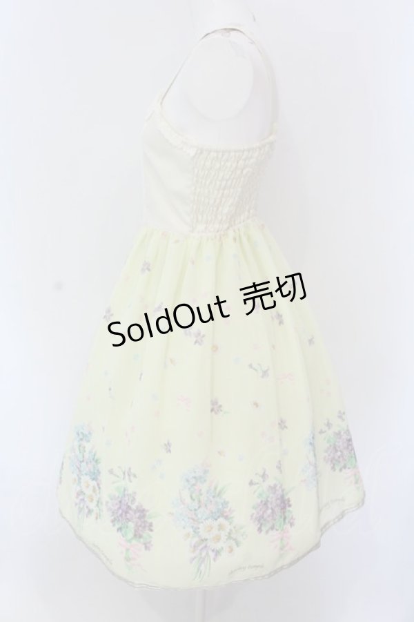 画像4: 【SALE】Shirley Temple / ブーケptジャンパースカート 160cm イエロー O-25-03-25-010-ET-OP-IG-ZT466 (4)