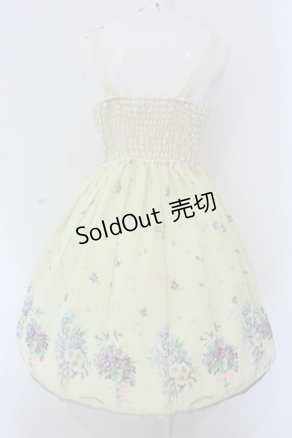 画像5: 【SALE】Shirley Temple / ブーケptジャンパースカート 160cm イエロー O-25-03-25-010-ET-OP-IG-ZT466 (5)