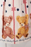 画像2: Shirley Temple / リボンベアジャンパースカート M オフシロ O-25-03-25-014-ET-OP-IG-ZT466 (2)