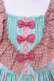 画像2: Shirley Temple / シャーリーベアプリントジャンパースカート 160cm ミント O-25-03-25-015-ET-OP-IG-OS (2)