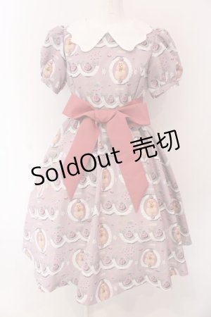 画像: Q-pot. / プードルケーキパフスリーブドレス  ピンク×シロ O-25-03-25-021-QP-OP-IG-OS