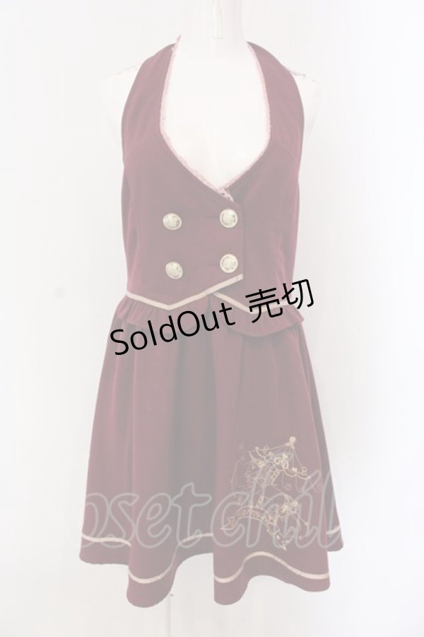 画像1: axes femme POETIQUE / ドッキングデザインジャンドレ M ワイン O-25-03-26-030-AX-OP-IG-OS (1)