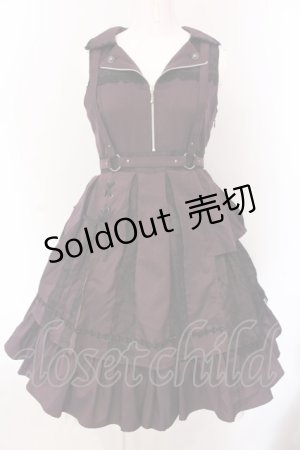 画像: ALICE and the PIRATES / 蜘蛛の巣レースライダース風ジャンパースカート  パープル O-25-03-26-003-PA-OP-IG-OS