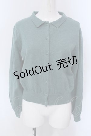 画像: LEBECCA boutique / 2冊目に入る襟付きカーディガン  グリーン O-25-03-26-1032-EL-TO-OW-ZT110