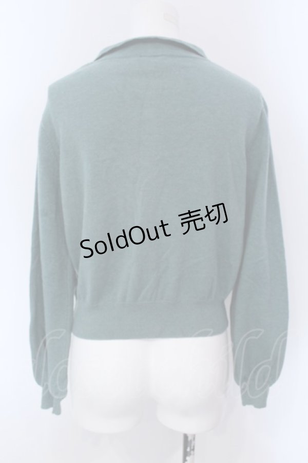 画像3: LEBECCA boutique / 2冊目に入る襟付きカーディガン  グリーン O-25-03-26-1032-EL-TO-OW-ZT110 (3)