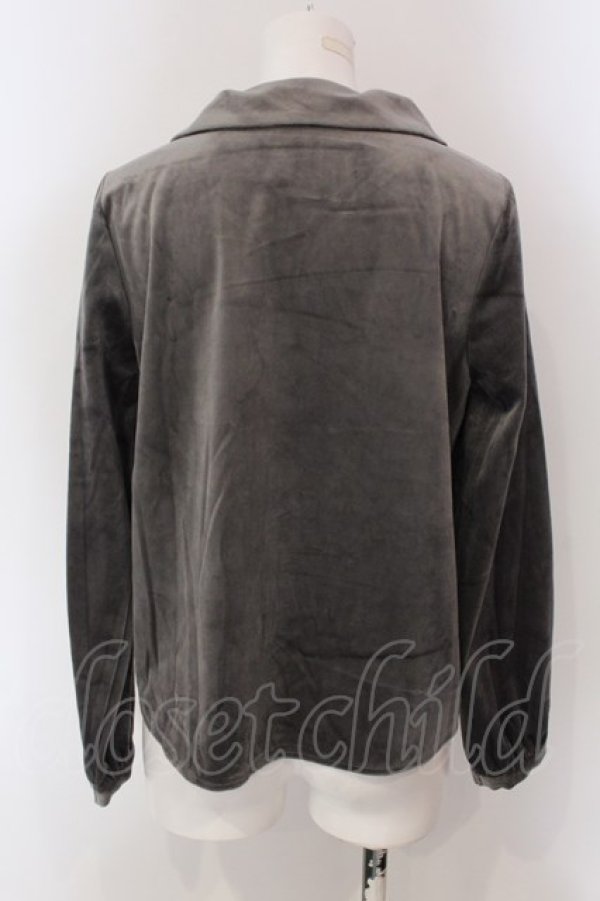 画像3: LEBECCA boutique / 通い続けるベロアブラウス F グレー O-25-03-26-1038-EL-TO-OW-ZT120 (3)