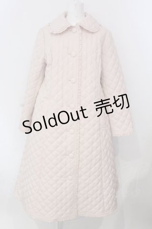 画像: PINK HOUSE / キルティングロングコート  薄ピンク O-25-03-26-1004-LO-CO-IG-ZT-C006