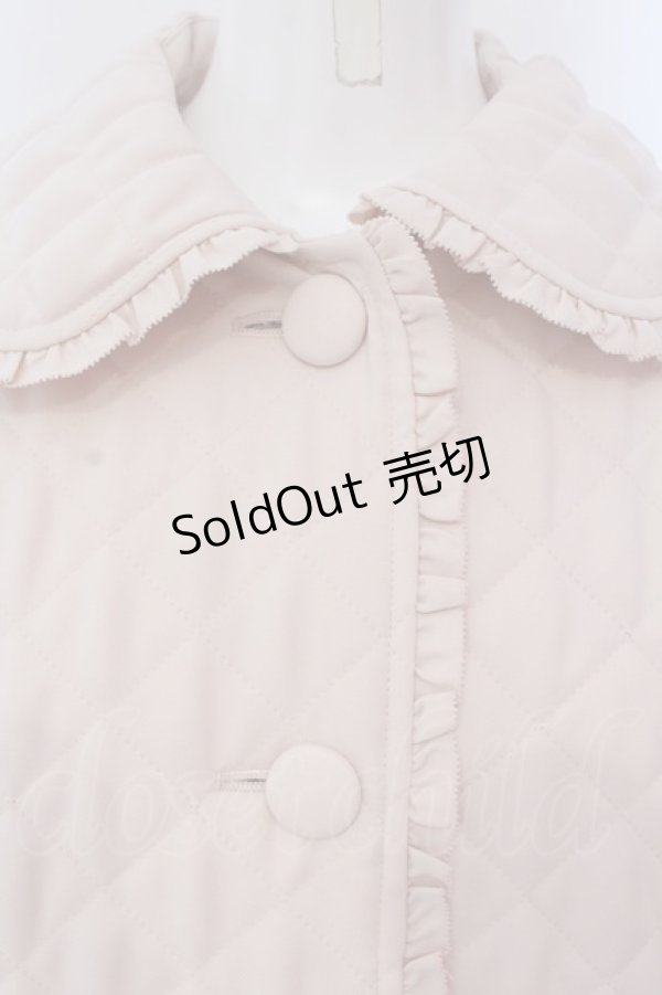 画像2: PINK HOUSE / キルティングロングコート  薄ピンク O-25-03-26-1004-LO-CO-IG-ZT-C006 (2)