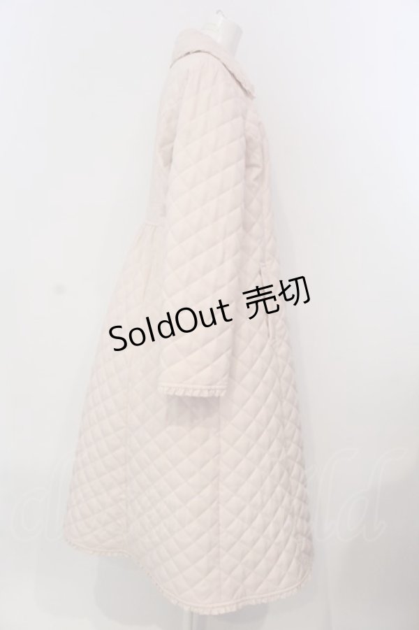 画像3: PINK HOUSE / キルティングロングコート  薄ピンク O-25-03-26-1004-LO-CO-IG-ZT-C006 (3)