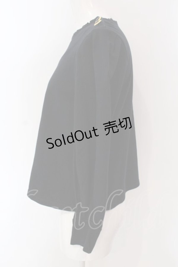 画像3: 【SALE】Franche Lippee / うさぎ刺しゅうプルオーバー M クロ O-25-03-26-1047-LO-TO-OW-ZT231 (3)