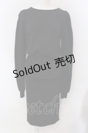 画像: E hyphen world gallery / スウェットタイトワンピース  クロ O-25-03-26-1048-LO-OP-IG-ZT231