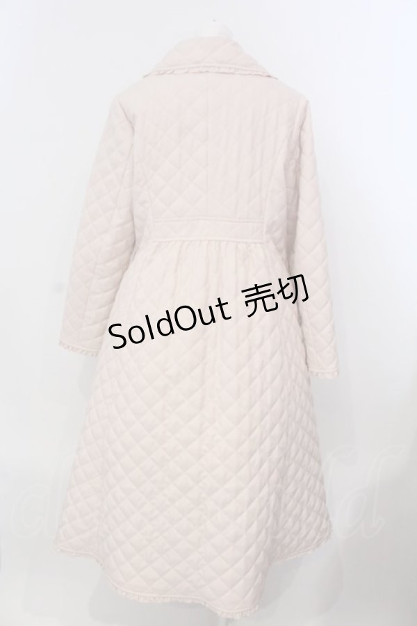 画像4: PINK HOUSE / キルティングロングコート  薄ピンク O-25-03-26-1004-LO-CO-IG-ZT-C006 (4)