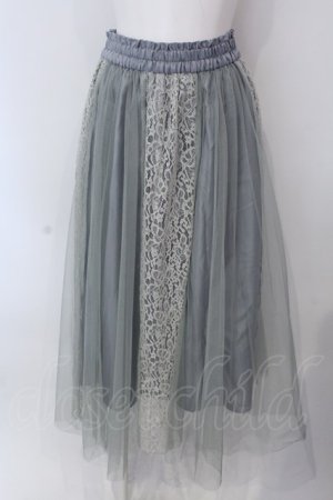 画像: MAJESTIC LEGON / チュールレースドッキングスカート M グリーン O-25-03-26-1059-LO-SK-OW-ZT232