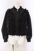 画像1: Jane Marple / Front frill padding jacket ジャケット M クロ O-25-03-26-1008-JM-JA-IG-ZT236 (1)