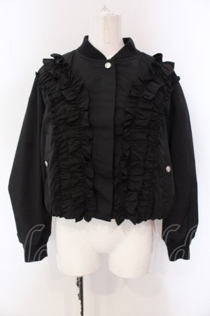 画像: Jane Marple / Front frill padding jacket ジャケット M クロ O-25-03-26-1008-JM-JA-IG-ZT236
