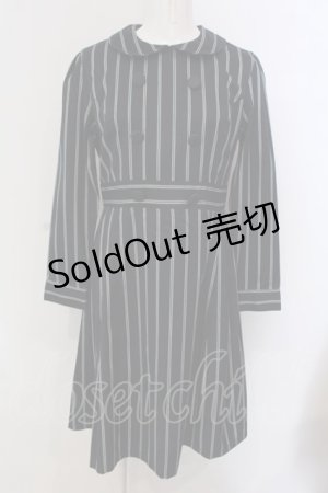 画像: Fi.n.t / GIGIストライプワンピース  ネイビー×グリーン O-25-03-26-1025-CA-OP-IG-ZT110