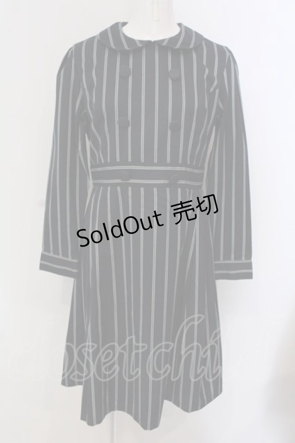 画像1: Fi.n.t / GIGIストライプワンピース  ネイビー×グリーン O-25-03-26-1025-CA-OP-IG-ZT110 (1)