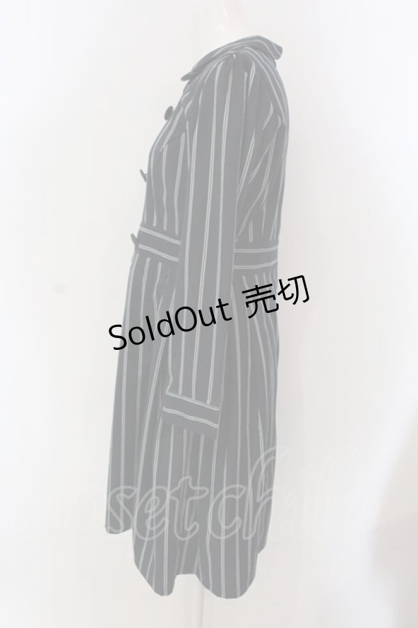 画像2: Fi.n.t / GIGIストライプワンピース  ネイビー×グリーン O-25-03-26-1025-CA-OP-IG-ZT110 (2)