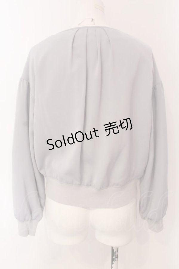 画像3: F&A / ボリュームスリーブノーカラーブルゾン  ライトグレー O-25-03-26-1027-LO-JA-IG-ZT110 (3)