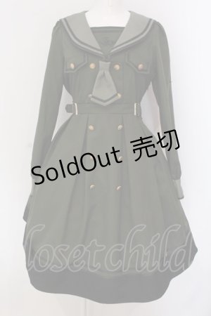 画像: Amavel / Theatreland Guardian セーラーミリタリーワンピース  グリーン O-25-03-26-009-CA-OP-IG-OS