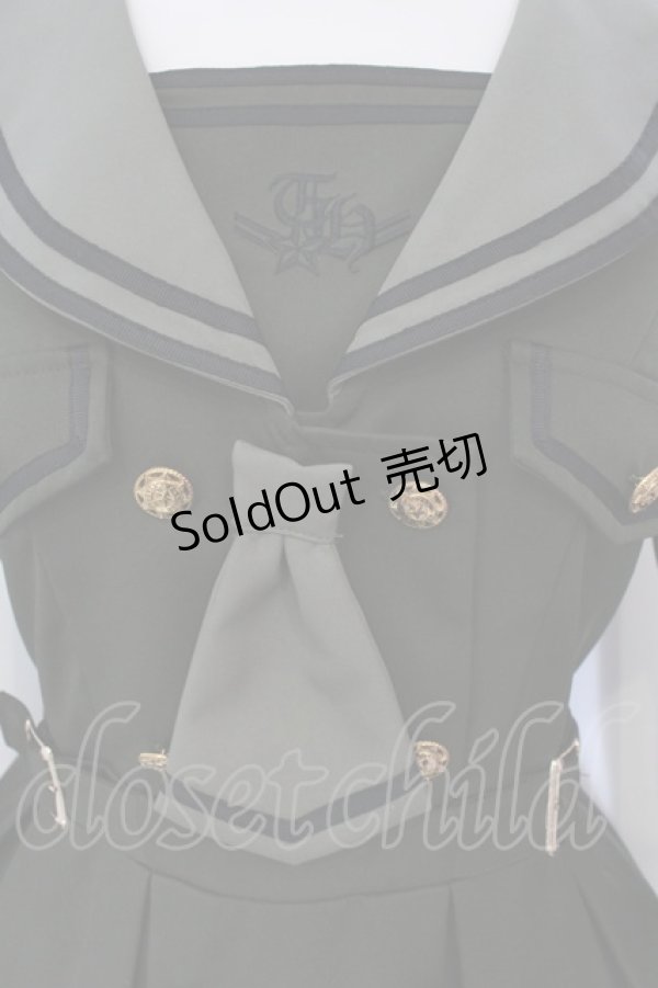 画像2: Amavel / Theatreland Guardian セーラーミリタリーワンピース  グリーン O-25-03-26-009-CA-OP-IG-OS (2)