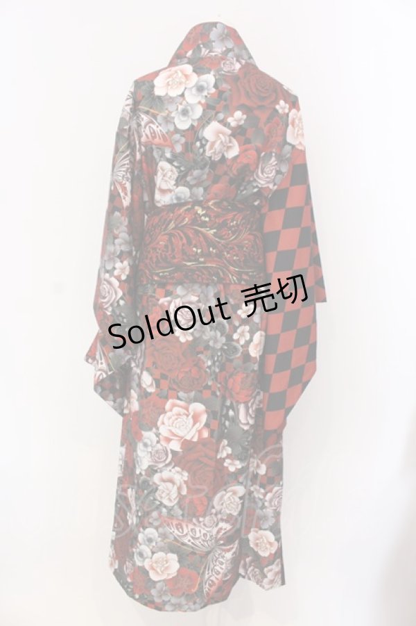 画像4: Qutie Frash / 2024 浴衣3点セット  レッド O-25-03-26-015-QU-OP-IG-OS (4)
