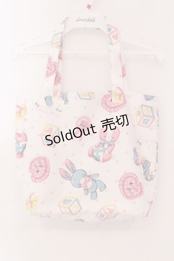 画像1: 【SALE】Angelic Pretty / TOY DREAM トートバッグ  シロ O-25-03-27-001-AP-BG-IG-ZTK013 (1)