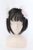 画像2: Ank Rouge / スピンドルリボンメイドライクカチューシャ  シロ×ピンク O-25-03-27-036-CA-AC-OW-ZT-K016 (2)