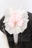 画像3: Ank Rouge / スピンドルリボンメイドライクカチューシャ  シロ×ピンク O-25-03-27-036-CA-AC-OW-ZT-K016 (3)