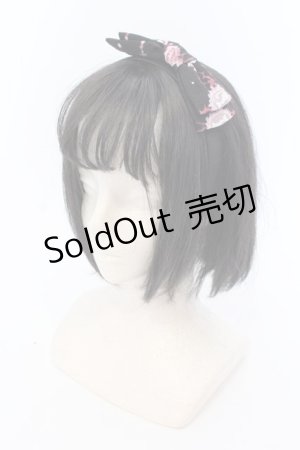 画像: axes femme POETIQUE / スウィートリボンカチューシャ  クロ×ピンク O-25-03-27-037-AX-AC-IG-ZT434-F005