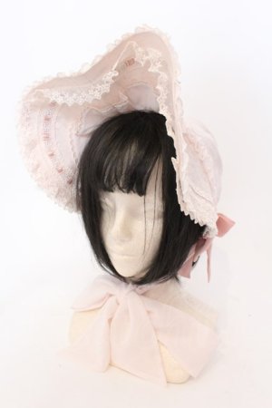 画像: Angelic Pretty / ヴィクトリアプリンセスボンネット  ピンク O-25-03-27-042-AP-AC-IG-ZT-K016