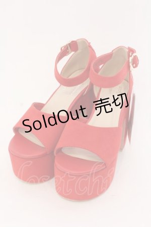 画像: LEBECCA boutique / × Honey Salon 連れて行ってくれるスウェードサンダル M アカ O-25-03-27-055-EL-SH-IG-ZT-K017